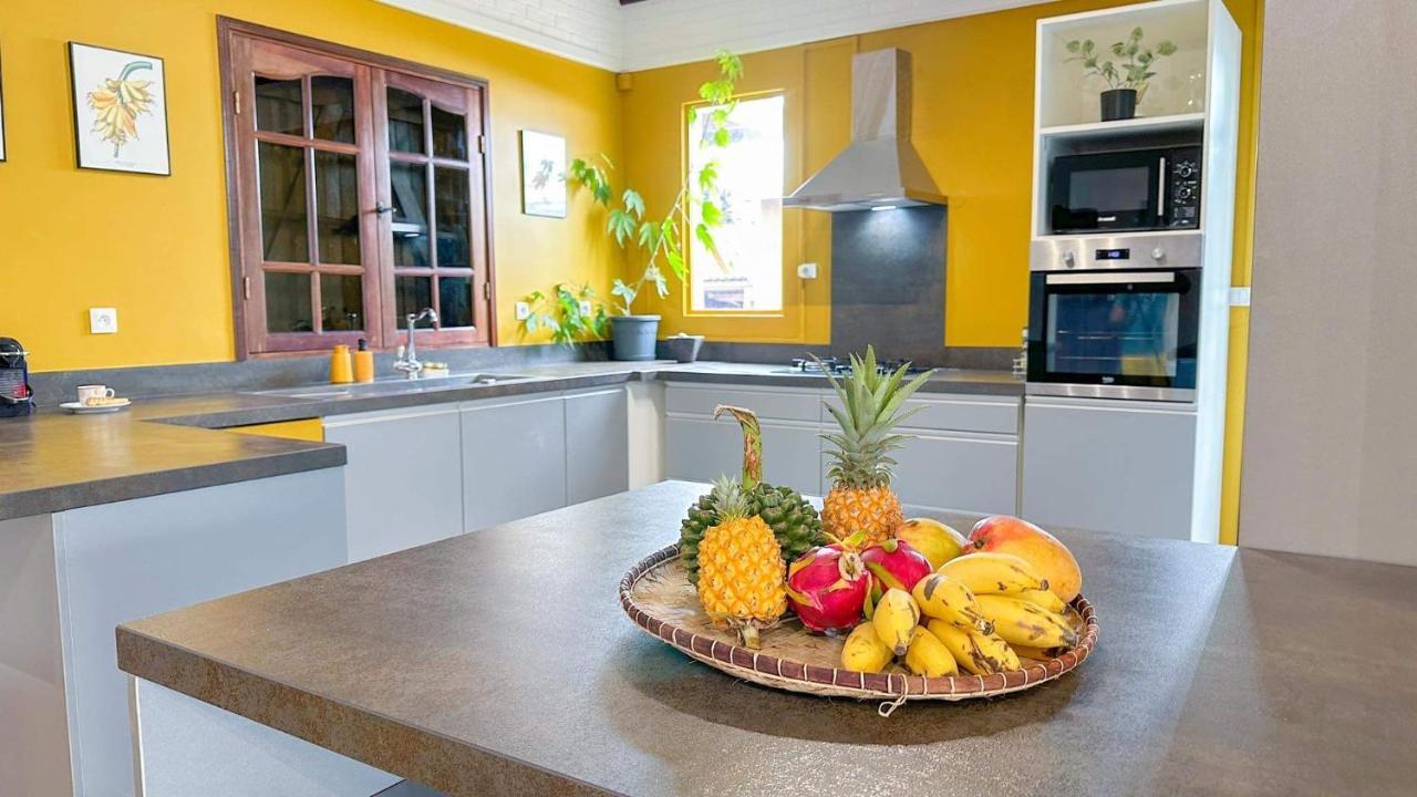 Magnifique Villa Creole Villa Ti Bout Bois Avec Cheminee Au Tevelave Les Avirons 외부 사진